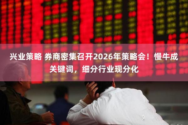 兴业策略 券商密集召开2026年策略会！慢牛成关键词，细分行业现分化