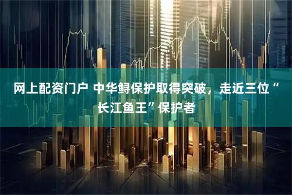网上配资门户 中华鲟保护取得突破，走近三位“长江鱼王”保护者
