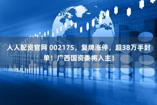 人人配资官网 002175，复牌涨停，超38万手封单！广西国资委将入主！
